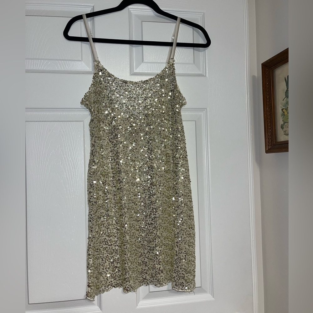 Vintage Free People Sequin Slip